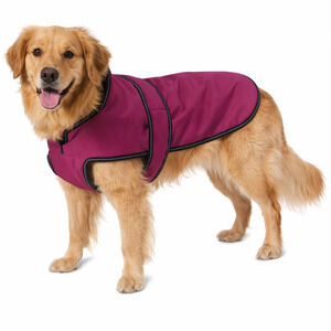 NWT PetRageous Juneau Dog Coat Sz M Magenta Waterproof Wind Chest Cover 7303MMD